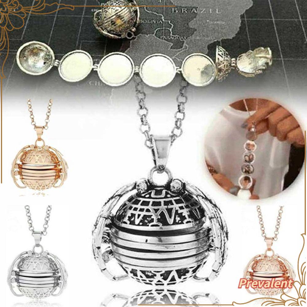 Preva Memory Floating Locket Necklace Hadiah Perhiasan Foto Keluarga Sayap Malaikat