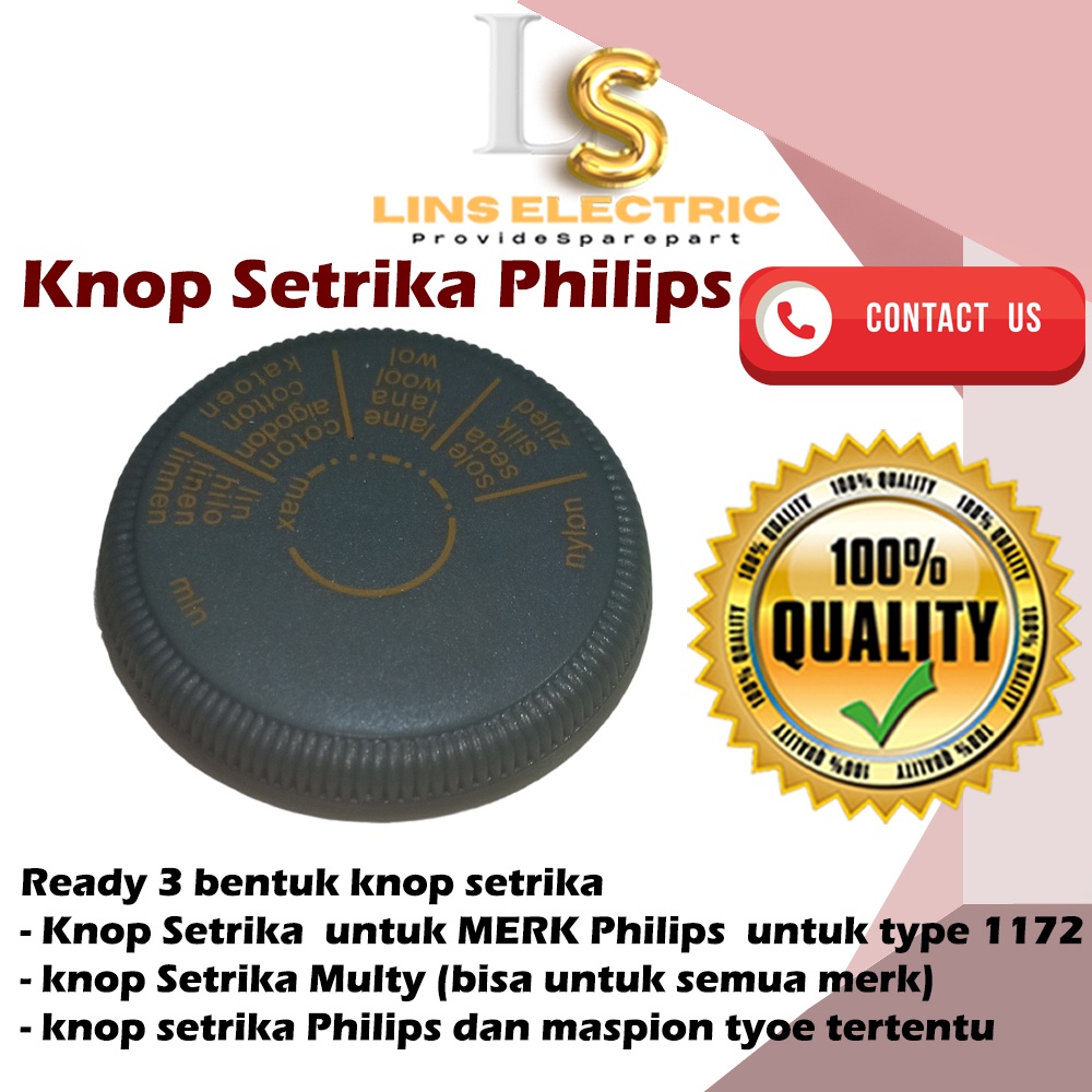 Knop Setrika untuk MERK Philips dan Semua Merk