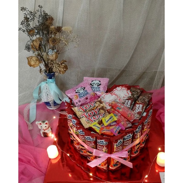 

Snack Tart tipe Heart/Hati untuk Ulang Tahun/Anniversary/Wisuda