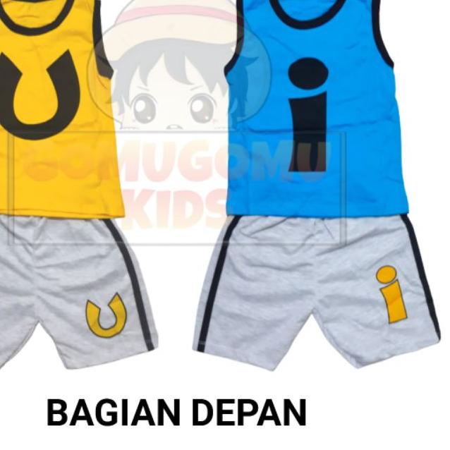 ▲ Baju Upin Ipin / Setelan Anak Upin Ipin / Singlet Upin Ipin ۝