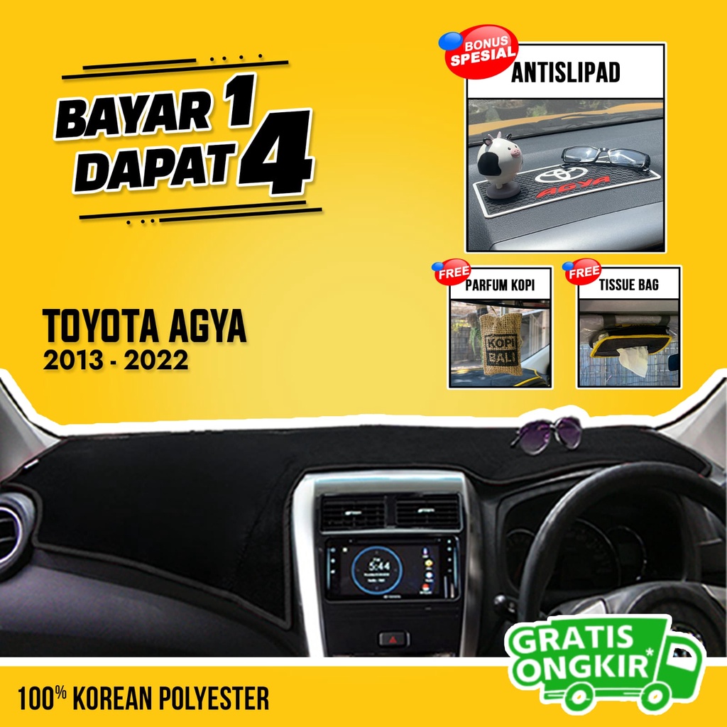 High Quality Cover Dasboard Mobil Toyota Agya 2020 - 2021 Aksesoris Alas Dasbor Karpet Pelindung Das
