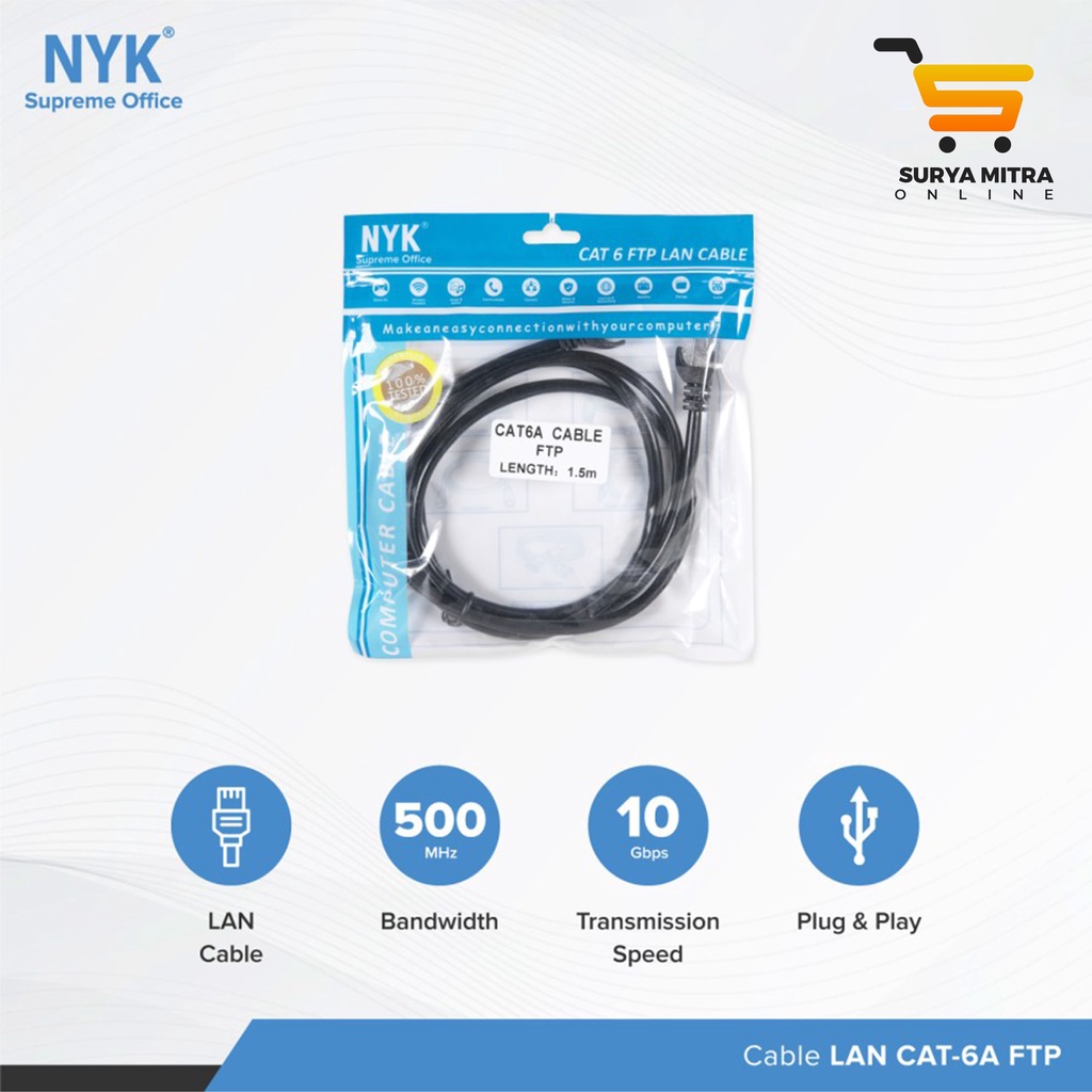 Kabel LAN NYK FTP Cat 6A (1.5 Meter)