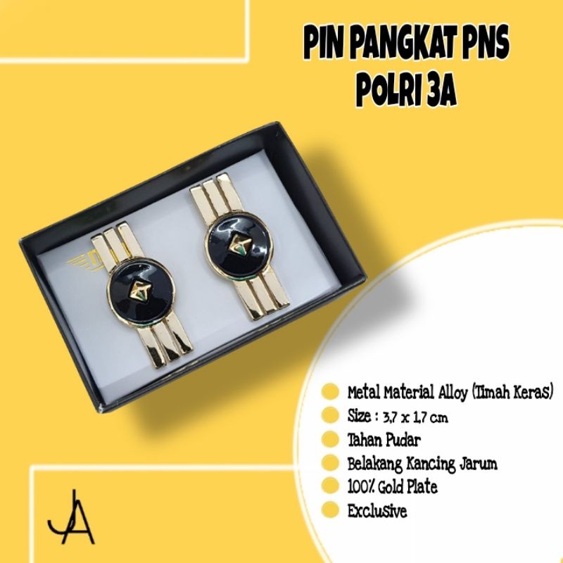 PIN PANGKAT PNS POLISI 3A BREVET PANGKAT PNS POLRI 3A BRIVET