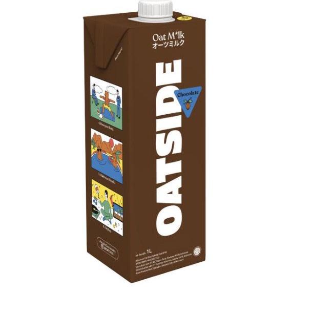 

☉ Oatside Chocolate Oat Milk 1L - Susu Oat Gandum Lactose & Dairy Free ❃