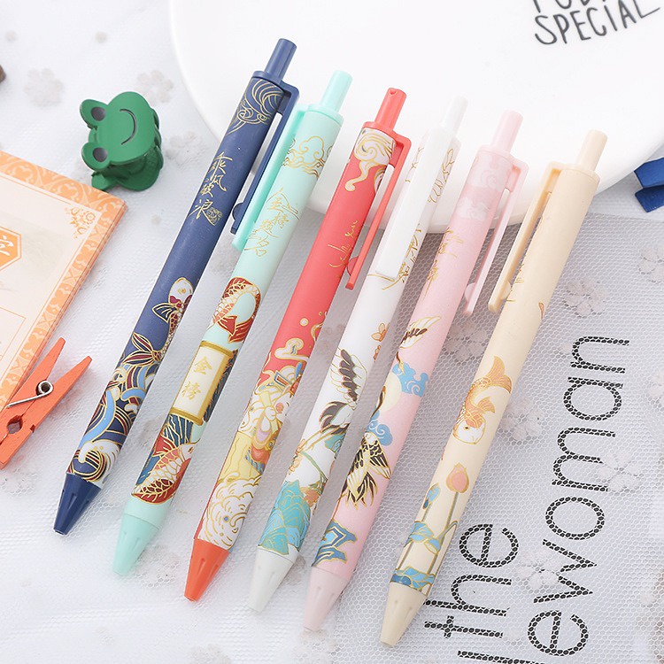 6pcs Pena Pulpen Pen Set Cetek Cetekan Tema Hoki GM-ST0341