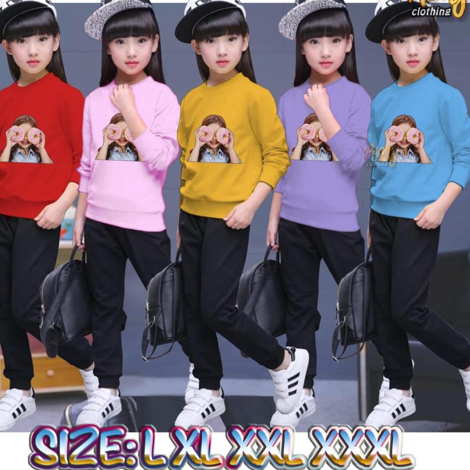 ➽ setelan anak perempuan celana panjang/setelan sweater anak perempuan ➵
