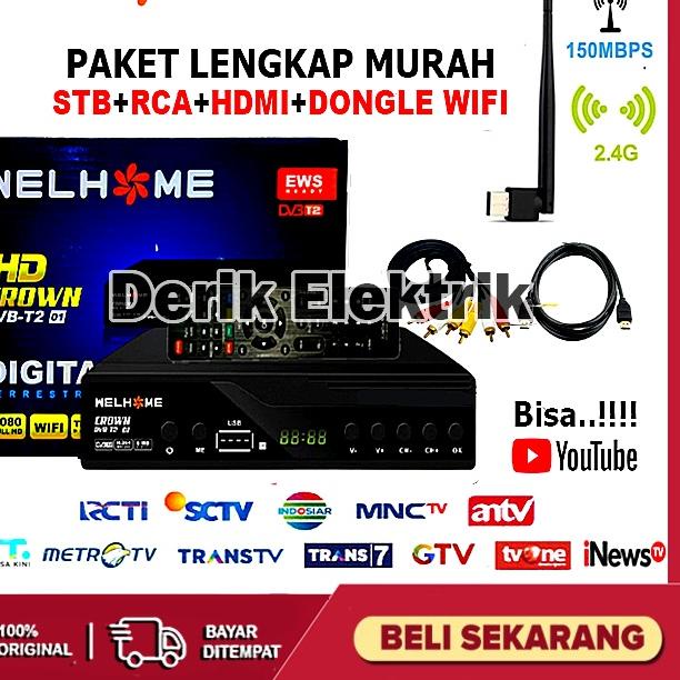 Termurah  SET TOP BOX TV DIGITAL WELHOME DVB T2 EWS UHF HD / ALAT TV DIGITAL SET TOP BOX / STB TV DIGITAL / SET TOP BOX DIGITAL / SET BOX TV / SET BOX TV DIGITAL / SET BOX / SET BOX TV DIGITAL RECEIVER TV ❀hgg™