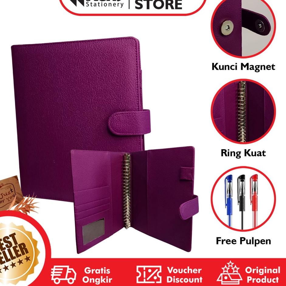 

Kirim Teraman Binder Eksklusif A5 Polos Ring 20 Agenda Polos A5 Kens