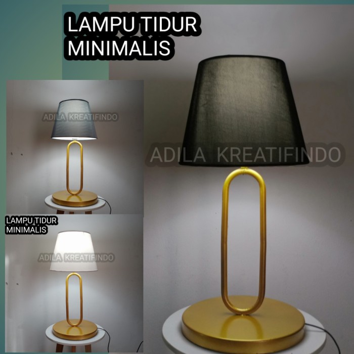 Terlaris Lampu Tidur Lampu Meja Lampu Kamar Lampu Hotel Minimalis Warna Putih