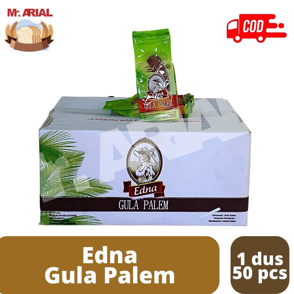 

EDNA Gula Palem / Gula Semut / Palm Sugar DUS isi 50 bungkus