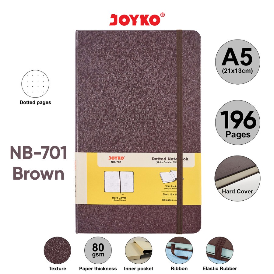 

Terlaris ✨ -Notebook Buku Tulis Catatan Diary Agenda Hard Cover JOYKO NB 701- 2.2.23