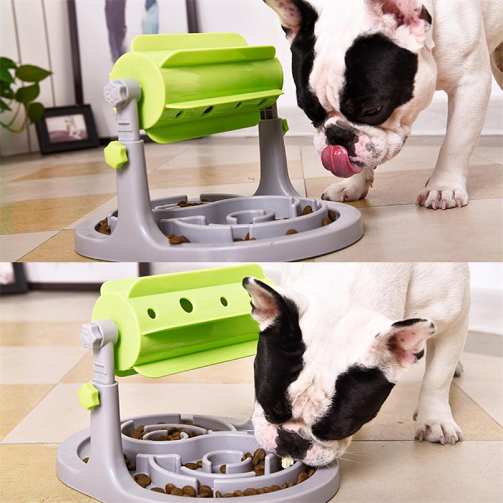 Timekey Pet feeding Slow-eating Roller Dog Pengumpan Otomatis Roller-Tipe Perkembangan Intelektual Mainan Hewan Peliharaan Yang Dapat Diputar Bocor R1W5