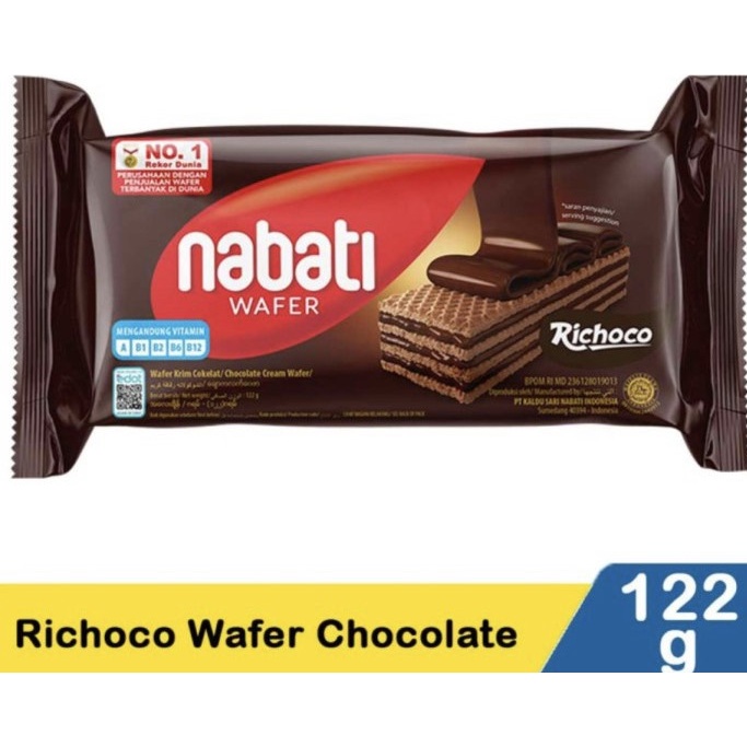 

Richoco Nabati Wafer Krim Cokelat 122 GR ORIGINAL