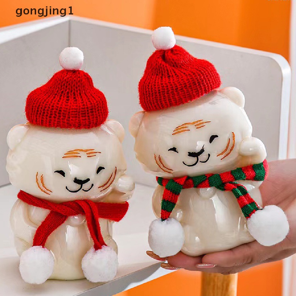 Ggg Jus Plastik Botol Minuman Bentuk Macan Transparan Kartun Jus Susu Minuman Dingin Milk Tea Drink Bottle Water Milk Cup ID