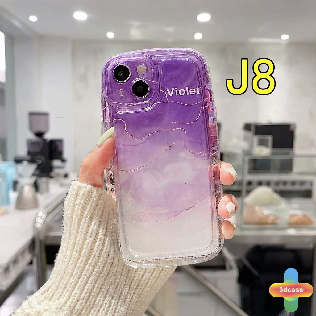 Kompatibel Untuk IPhone XR 11 12 13 14 PRO MAX 6 7 6S 8 14 Plus X XS MAX 11 12 13 SE 2020 6SPlus 7Plus 6Plus 8Plus 14Plus Kesan Gradasi Ungu Soft Case