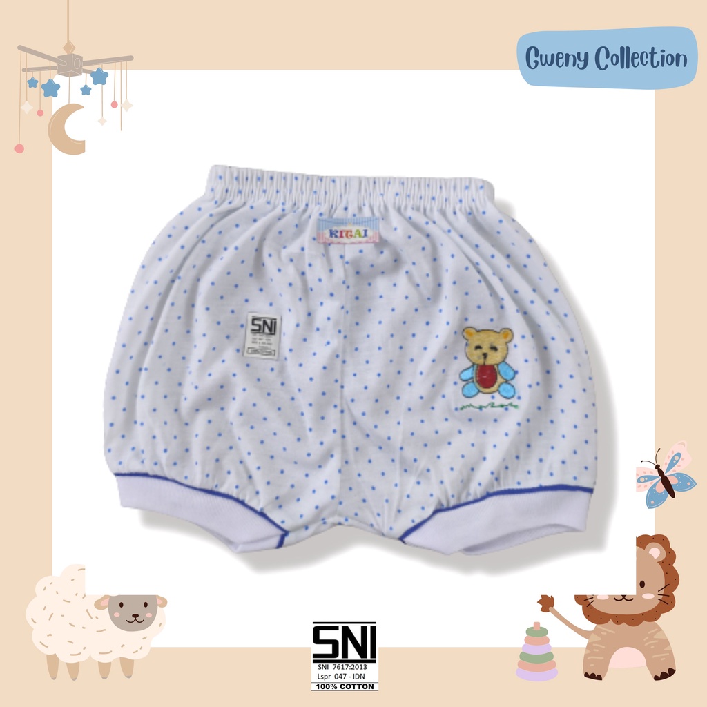 CELANA PENDEK BAYI NEWBORN CELANA PENDEK BAYI &amp; ANAK UNISEX MOTIF POLKA (507)