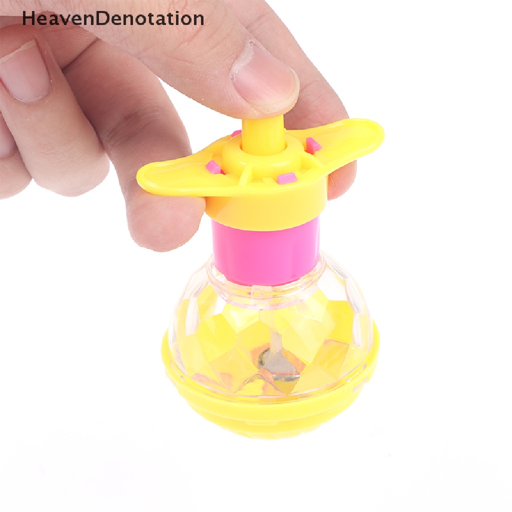 [HeavenDenotation] Anak-anak Spinning Top Gyro Lampu Kedip Berputar Top Mainan Rotag Warna-Warni Mainan HDV