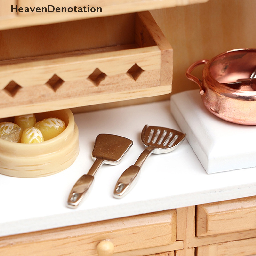 [HeavenDenotation] Rumah Boneka Aksesoris Rumah hardware Peralatan Dapur Sekop Sendok model HDV