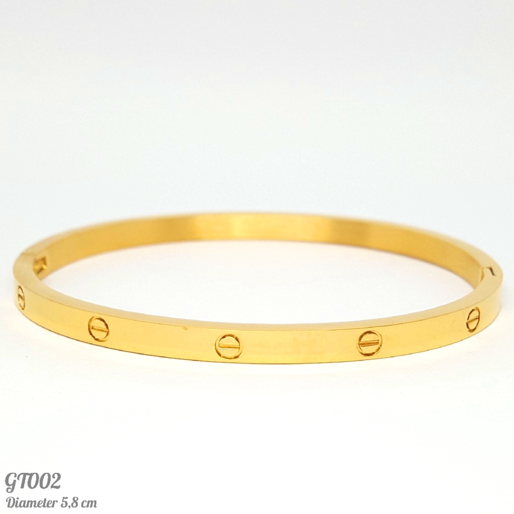 PGX Gelang Bangle Titanium Anti Karat Aksesoris Wanita - GT002