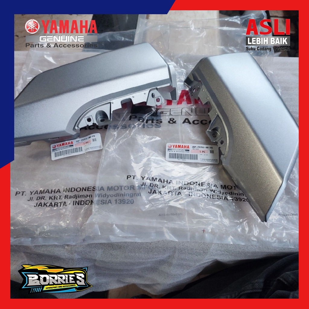 COVER PANEL LAMPU SEN SEIN DEPAN SET BAWAH NMAX N-MAX SILVER ASLI YAMAHA 2DP-F835V-00-P0