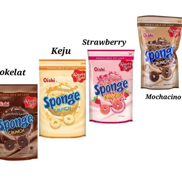 

V87 Oishi Sponge Crunch Coklat / Strawberry / Mochaccino / Keju 100gr SPECIAL PRICE ㆊ