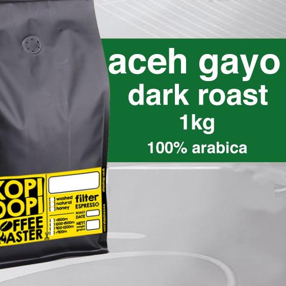 

✯ Kopi Arabika Aceh Gayo Starbucks Style Sumatra Dark Espresso Roast 1kg 1 kilo kg ✫