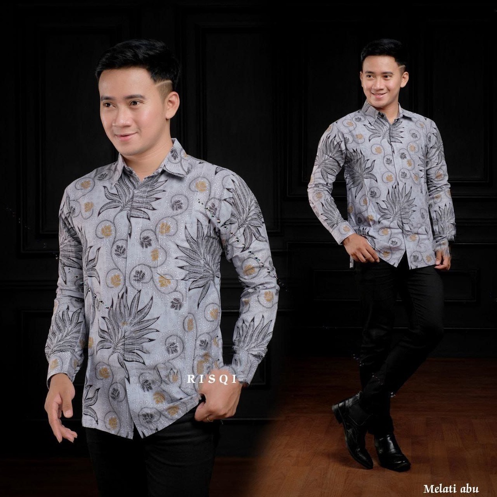 SIZE M L XL XXL XXXL BSWART Batik HRB026 Kenongo Hem Pendek Padi Pekalongan M L XL Batik Pria