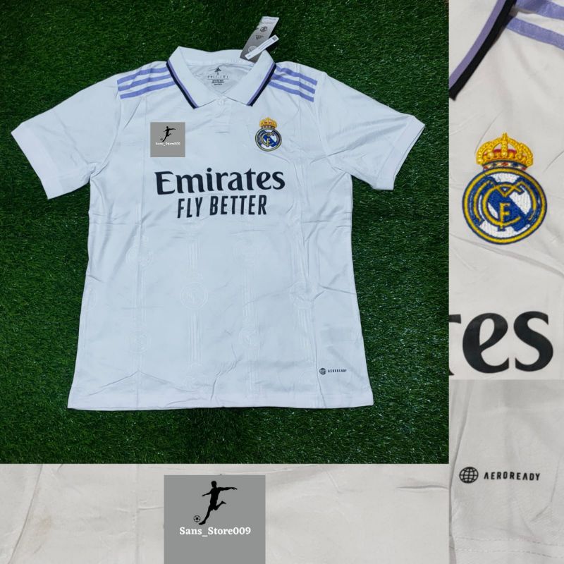 Jersey Real Madrid Home 2022 2023 Grade Ori Import Baju Sepak Bola Pria Dewasa