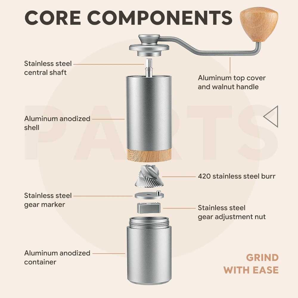 Alat Penggiling Kopi Manual Grinder Coffee Portable - GM2213