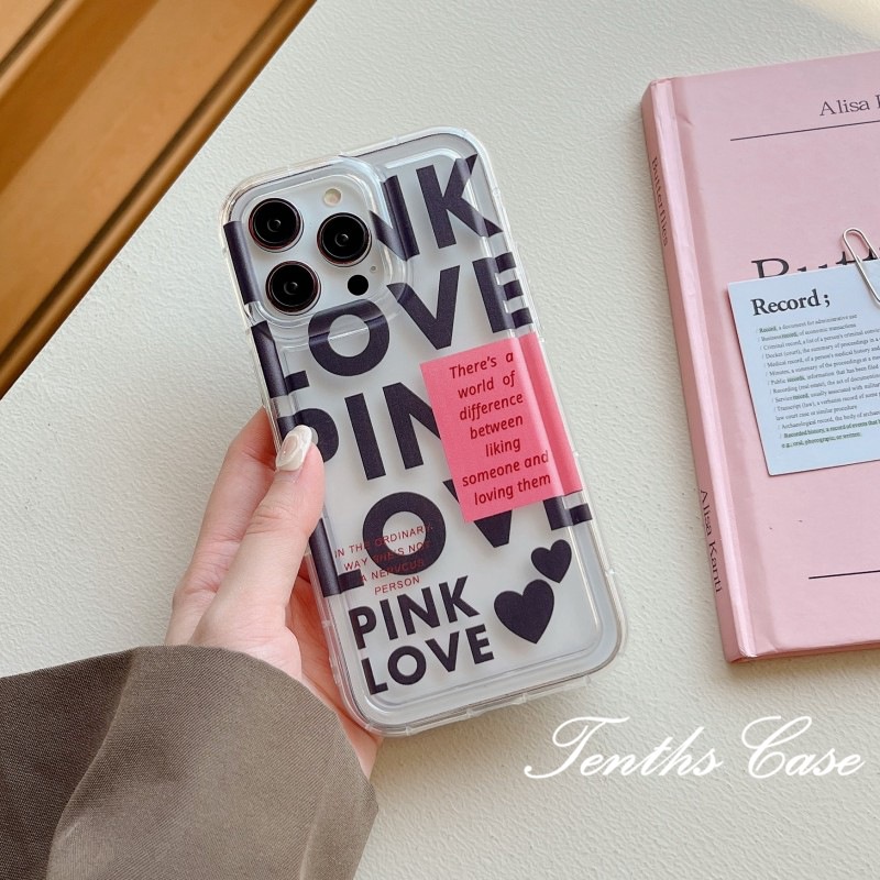 IPHONE Kompatibel Untuk Iphone14 13 12 11 Pro Max X XR Xs Max8 7 6 6s Plus SE 2020 Casing Ponsel INS Black Phantom Love Pattern Soft Cover