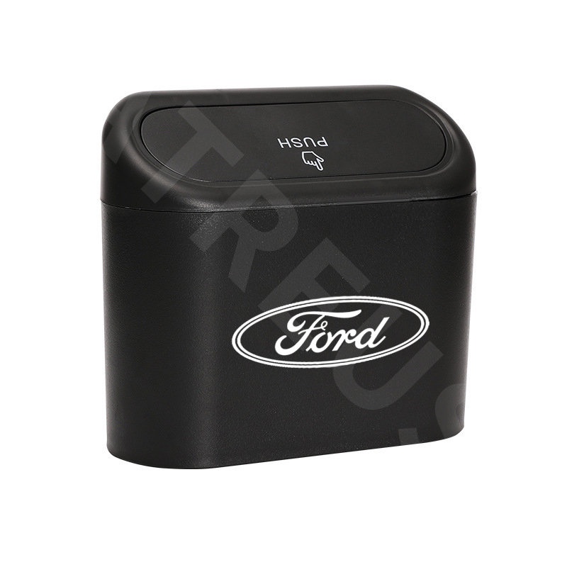 Ford Tempat Sampah Mobil Gantung Tutup Flip Dustbin Tipe Tekan Storage Box Organizer Aksesoris Mobil Untuk Fiesta Ranger Ecosport Focus Everest Mustang