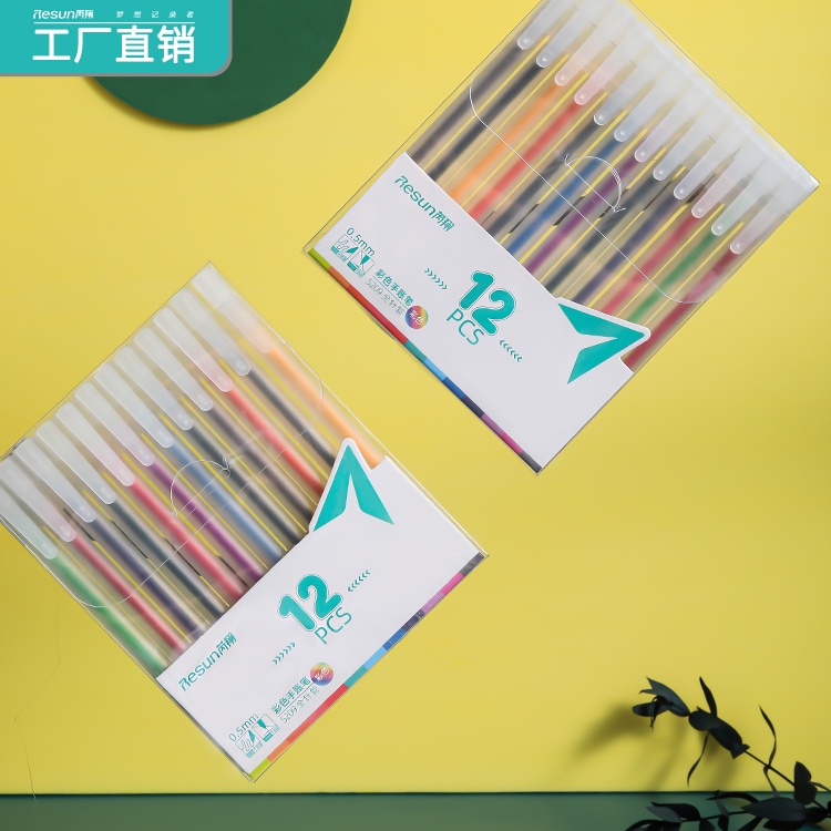 HAPPY TIME RH5209 PULPEN TINTA WARNA WARNI 1 PACK ISI 12 PCS UJUNG LANCIP ADA 12 WARNA PERLENGKAPAN SEKOLAH