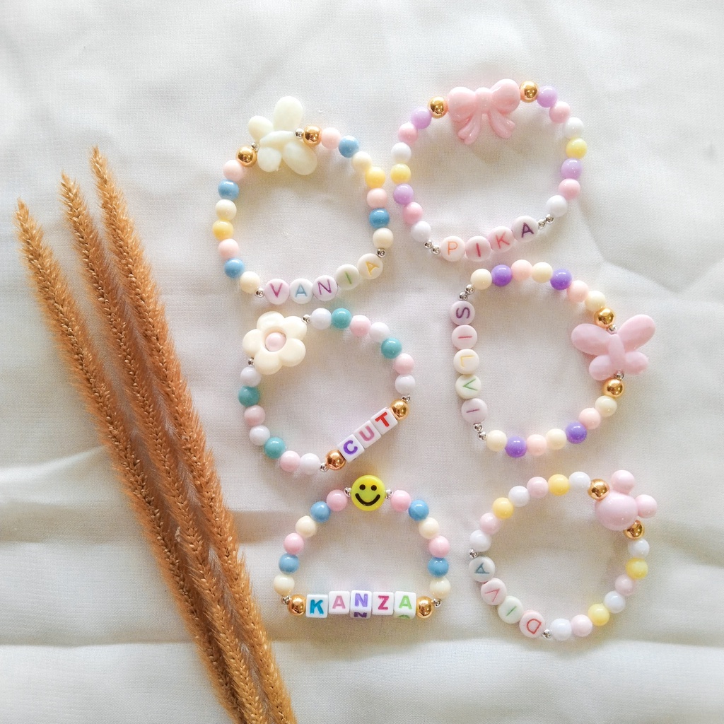 GELANG MANIK NAMA/ BEADS BRACELET/ CUSTOM