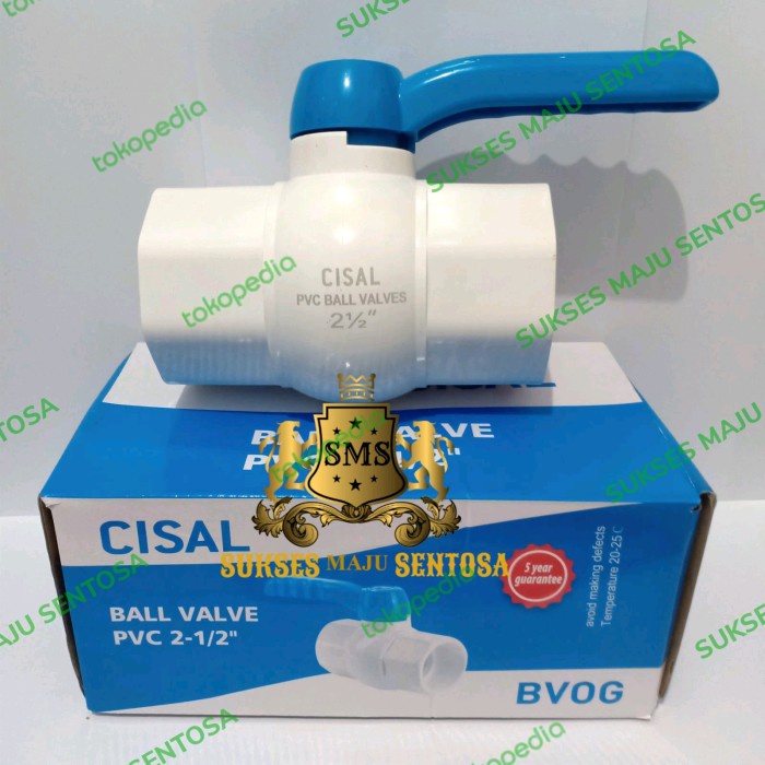 Laku Ball Valve Pvc 2 1/2" Cisal/ Ballvalve/ Stop Kran 2.5 Inch Taiwan