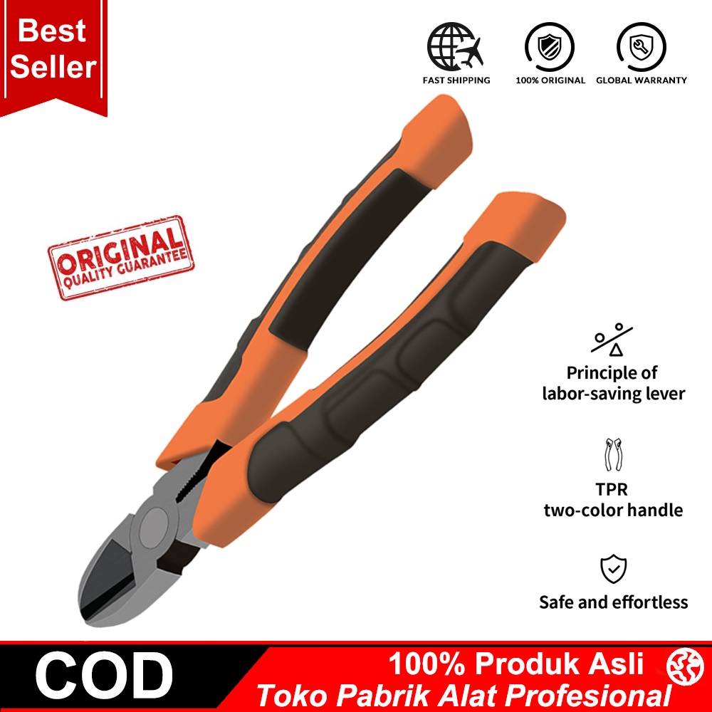 COOFARI Premium Pliers/Tang Potong 7&quot; Desain Warna Merah Premium