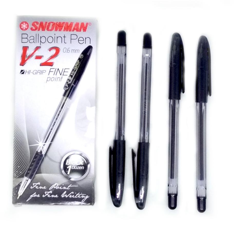 

Super Shipment Bolpoin/ Pulpen Snowman V-2 0,6mm /pack 12pcs