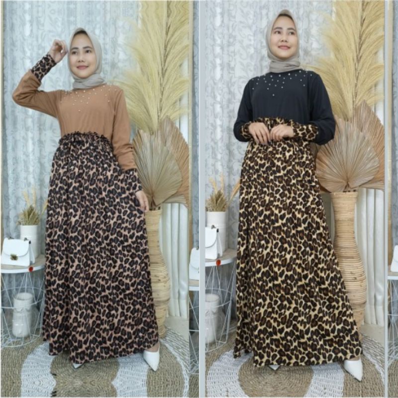 Leopard Maxi / gamis leopard macan