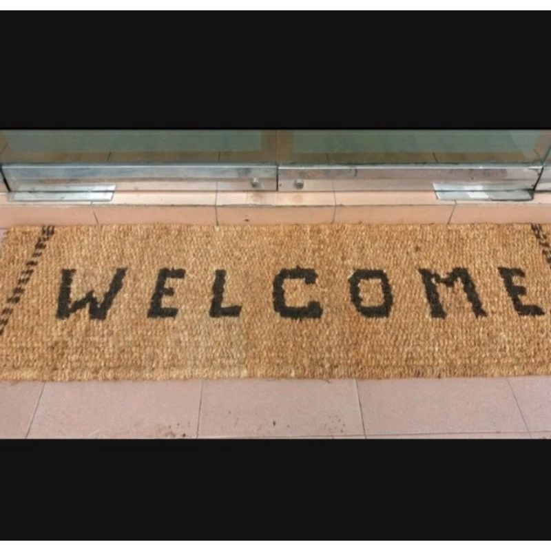 2METER KESET WELCOME SABUT KELAPA-keset lantai welcome panjang- keset sabut kelapa