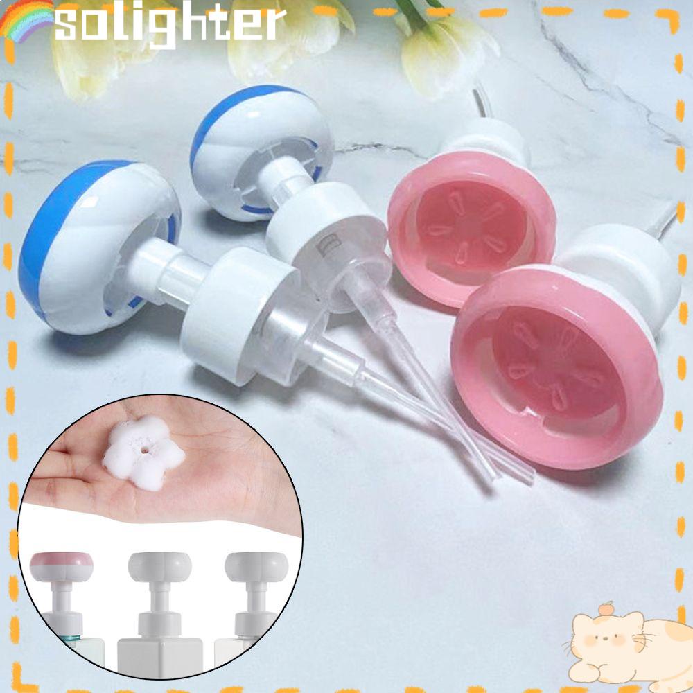 Solighter Foaming Pump Aksesoris Kamar Mandi Nozel Pengganti Dispenser Sabun Cair Plastik Nozzle Botol