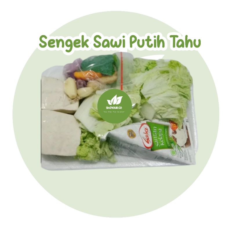 

Paket Sayur Instan Jogja / sayur pack Sayur Sengek Putih Sawi Putih Tahu - Shayour.co
