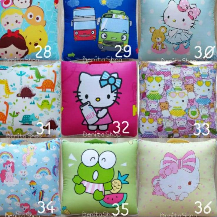 ✽ Bantal Selimut / Balmut Mini Karakter kain CVC ☋