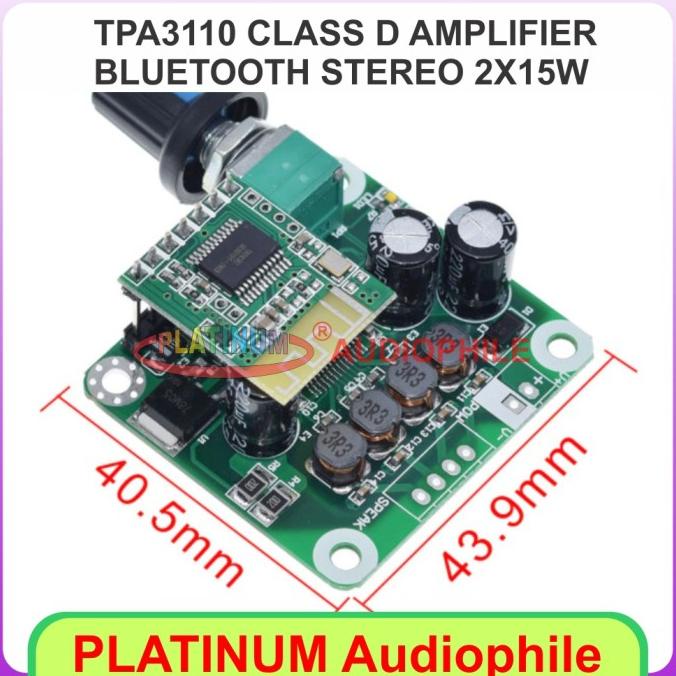 Tpa3110 Bluetooth Amplifier Class D 15W+15W Tpa3110 Amplifier Stereo