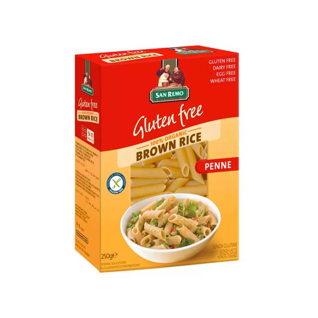 

SANREMO BROWN RICE PENNE 250G