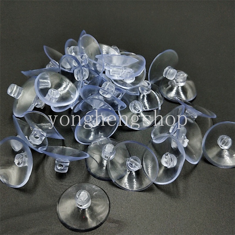 20pcs / lot Suction Cup Bentuk Kepala Jamur Ukuran 25mm Reusable Untuk Jendela Kaca / Ubin / Dapur / Kamar Mandi