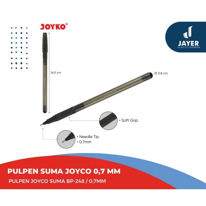 Pulpen Gel joyko 1 PCS 0,7mm / Pulpen Tulis / Ballpoint Joyko