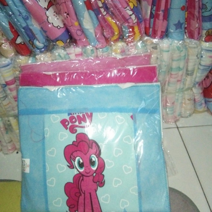 mukena lebaran MUKENA ANAK KUDA PONY SAJADAH TAS 2-11 TAHUN - Biru, XS Gratis ongkir perempuan Termu
