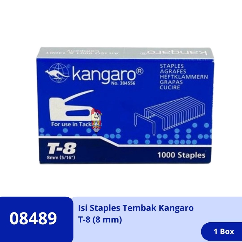 

Isi Staples Tembak Kangaro T-8 (8 mm)