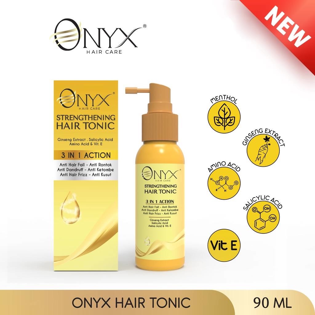 ★ BB ★ Onyx Hair Serum 65ml - Silky Keratin Spray 50ml  - Strengthening Hair Tonic 90ml