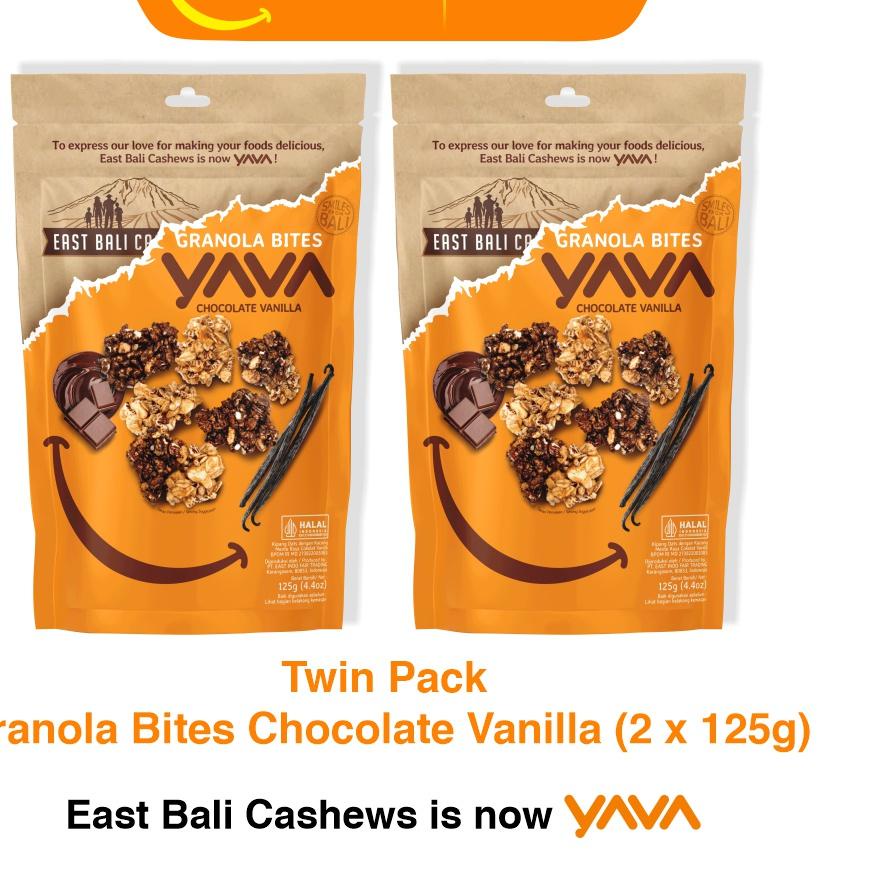 

➬ YAVA Twin Pack Granola Bites Chocolate Vanilla (2 x 125g) ➩