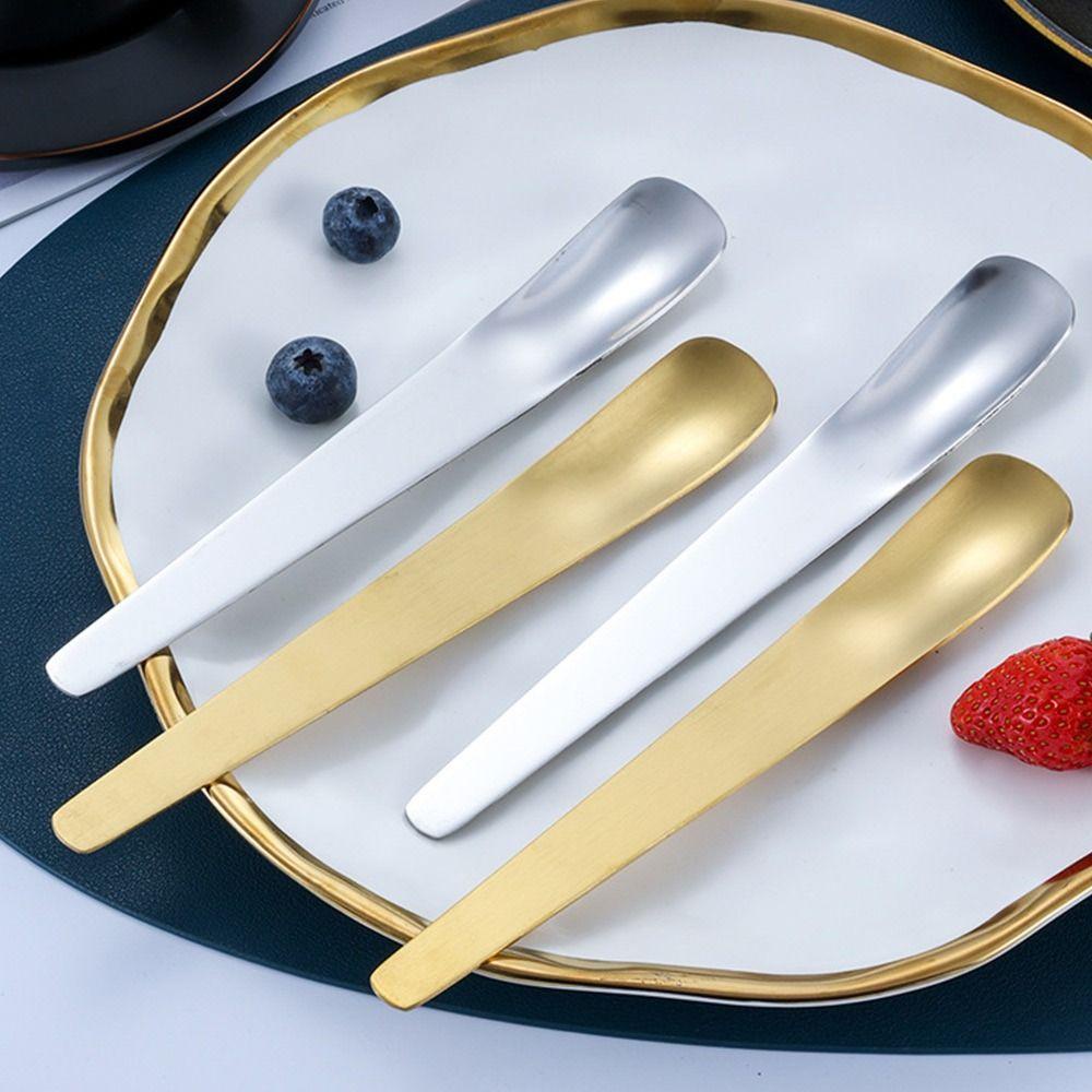 Solighter 2PCS Dessert Spoon Dapur Sendok Espresso Kopi Stainless Steel